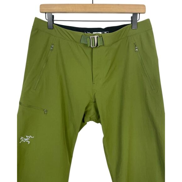 Arc'Teryx Gamma LT Capri Pant Creekside Green Women’s 12 Belted Outdoors ALTERED - Picture 2 of 11